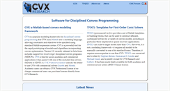 Desktop Screenshot of cvxr.com