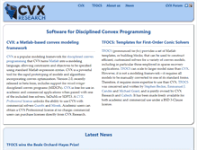 Tablet Screenshot of cvxr.com